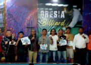 Gresia Billiard Sukses Gelar Turnamen Bola Biliar Se-Kabupaten Humbahas, Oscar Munthe Raih Gelar Juara