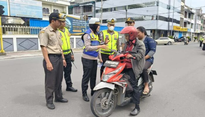 Tingkatkan Kesadaran Masyarakat Taat Pajak,Sat Lantas Polres Pematangsiantar Gelar Razia Gabungan PKB