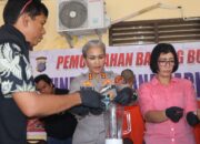 Kapolres Pimpin Pemusnahan Sabu, Tekankan Tindakan Tegas dan Profesional