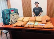 Ganja 24,6 Kg Nyaris Edar, Polres Sergai Ciduk Kurir di Depan SPBU