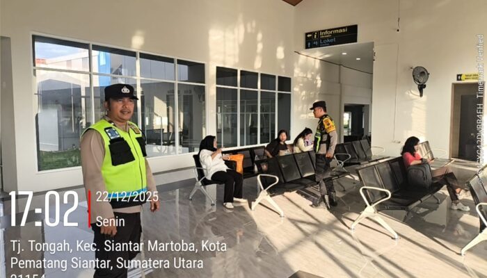 Bhabinkamtibmas Polsek Siantar Martoba Intensifkan Patroli di Terminal Tanjung Pinggir