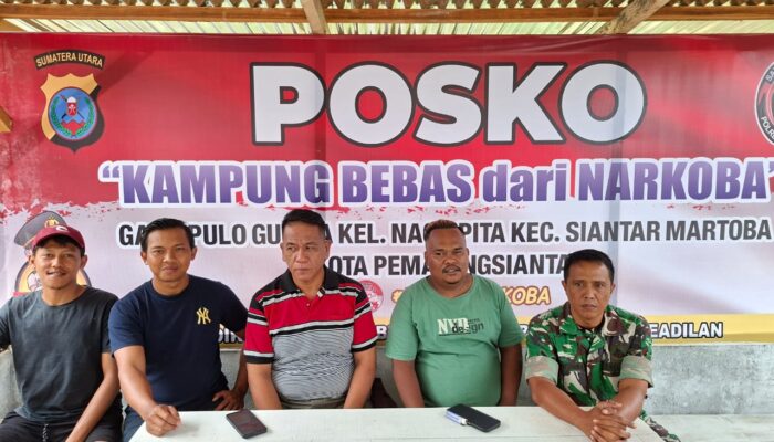 Polres Pematangsiantar Siagakan Personel di Pos Kampung Bebas Narkoba Gang Pulo Kumba