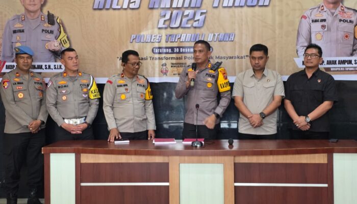 Bencana Alam hingga Narkoba Jadi Sorotan, Kapolres Taput Beberkan Kinerja dan Situasi Kamtibmas 2025