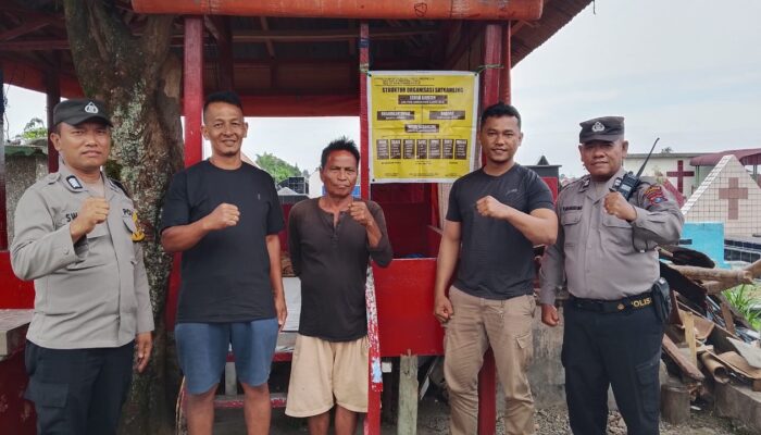 Polsek Siantar Selatan Sambangi Pos Satkamling Narumonda Atas