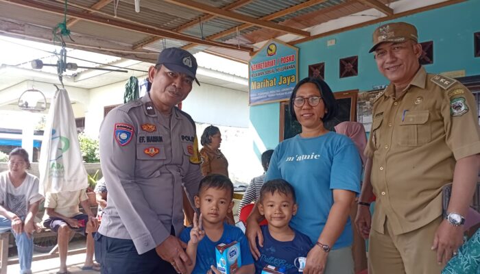 Bhabinkamtibmas Polsek Siantar Marihat Hadiri Posyandu, Dukung Penurunan Stunting