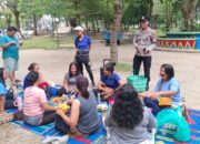 Sat Binmas Polres Pematangsiantar Sambangi Komunitas Senam