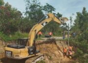 Akses Jalan Pulih, BPBD Humbang Hasundutan Tuntaskan Penanganan Longsor di Janji Nagodang