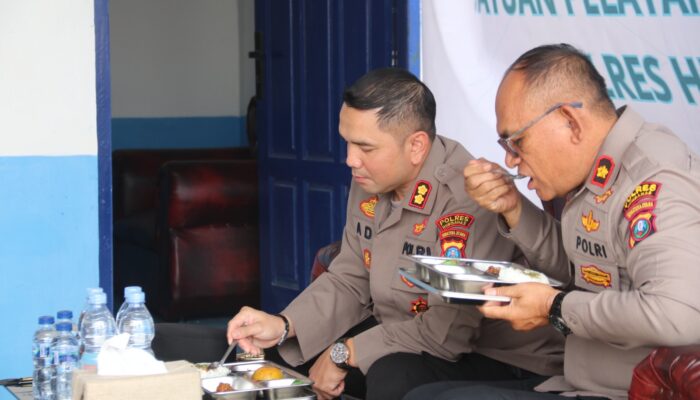 Kapolres Humbahas Uji Coba Produk Makanan SPPG Yayasan Kemala Bhayangkari