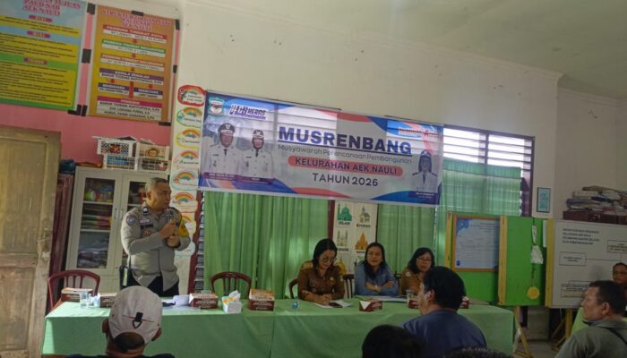 Polsek Siantar Selatan Hadiri Musrenbang Aek Nauli, Dukung Pembangunan Berbasis Kesejahteraan Warga
