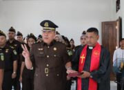 Sehari Usai Ditunjuk Kejagung, Plh Kajari Padang Lawas Langsung Pimpin Sertijab Kasi PAPBB