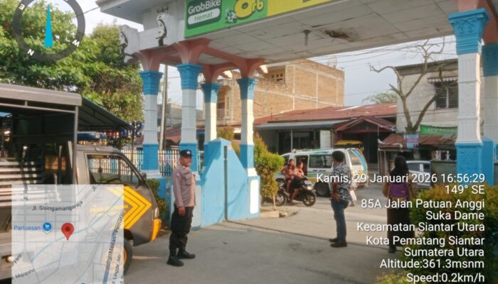 Patroli di Sekitar Sekolah, Polsek Siantar Utara Cegah Tawuran Pelajar