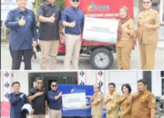 PT KINRA Wujudkan Kepedulian Lingkungan, Serahkan Motor Roda Tiga Bak Sampah ke Dua Kecamatan di Simalungun