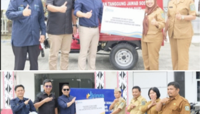 PT KINRA Wujudkan Kepedulian Lingkungan, Serahkan Motor Roda Tiga Bak Sampah ke Dua Kecamatan di Simalungun