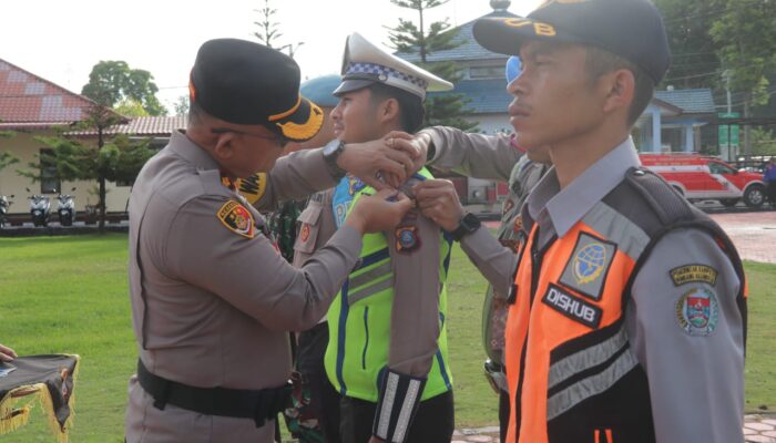 Polres Humbahas Gelar Apel Operasi Keselamatan Toba 2026