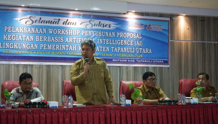 Menuju Birokrasi Digital, Pemkab Taput Gelar Workshop Proposal Berbasis AI