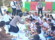 Kapolres Samosir Makan Bersama Pelajar, Pastikan Program Makan Bergizi Gratis Tepat Sasaran