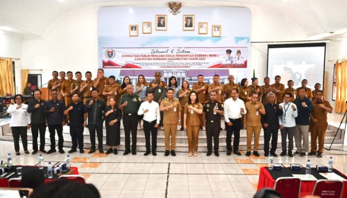 Bupati Humbahas Buka Konsultasi Publik Ranwal RKPD 2027, Tekankan Pembangunan Berkeadilan dan Ekonomi Lokal