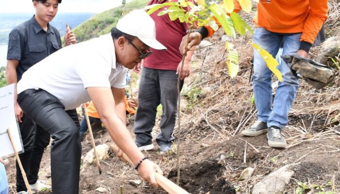 3.450 Pohon Ditanam di Lereng Gunung Pusuk Buhit Samosir