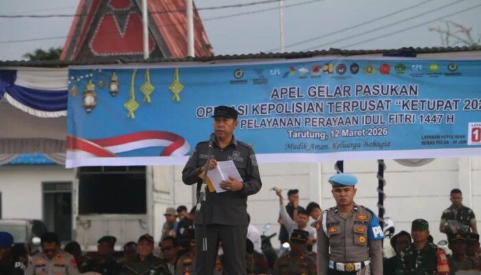 Bupati Taput Pimpin Apel Operasi Ketupat 2026, Pengamanan Mudik Idul Fitri Disiapkan