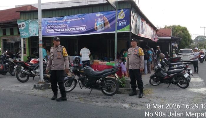 Ramai Pemburu Takjil, Polisi Perketat Patroli di Jalan Merpati Siantar