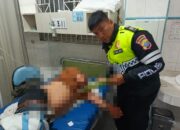 Laka Lantas di Simpang Tanjung Pinggir Siantar, Polisi Bawa Korban ke Rumah Sakit