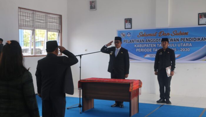 Dewan Pendidikan Taput Periode 2025–2030 Dilantik, Ini Harapan Bupati JTP