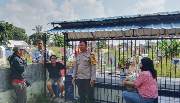 Pagar Kuburan Warga di Siantar Selatan Dilaporkan Hilang, Polisi Turun ke Lokasi