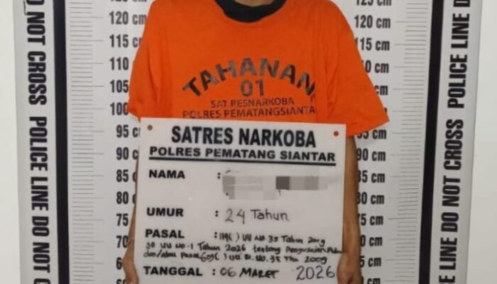 Bawa Sabu di Tas dan Kantong Baju, Pria 24 Tahun Ditangkap Polisi di Siantar