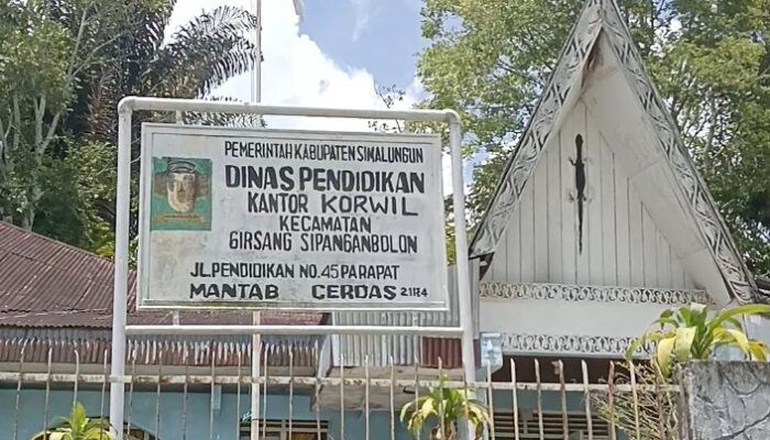 Kantor Korwil Disdik Girsang Sipangan Bolon Kosong Usai Jam Istirahat, Disiplin ASN Disorot