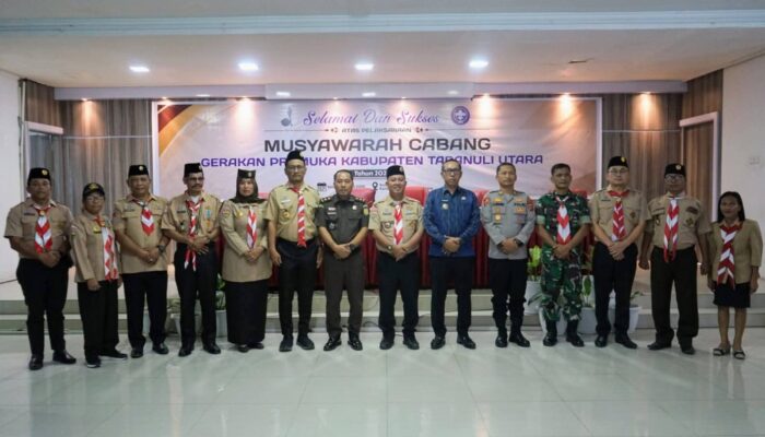 Bupati Taput Resmi Buka Muscab Pramuka, Tekankan Peran Strategis Cetak Generasi Tangguh