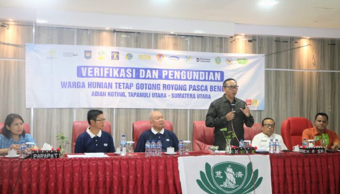 Bupati Taput Pastikan Transparansi, 70 Unit Huntap Dibagi Lewat Undian