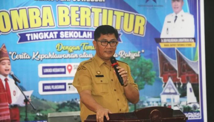 Sekda Taput Bakar Semangat Generasi Emas di Lomba Bertutur