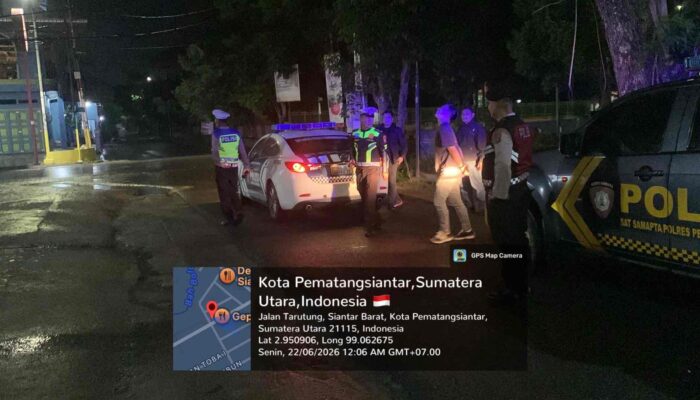 Blue Light Patrol Polres Pematangsiantar Sasar Jalan Rawan Gangguan Keamanan