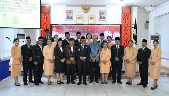 Wabup Samosir Lantik 9 Pejabat Tinggi, Pesan Tinggalkan Ego Sektoral