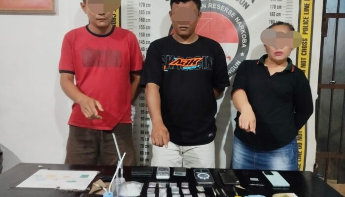 Polres Simalungun Ringkus 3 Tersangka Narkoba, Pengembangan Kasus Berujung ke Medan