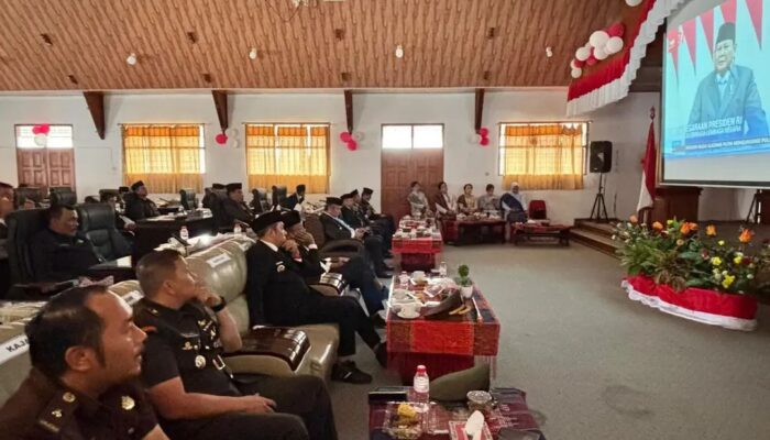 Pidato Kenegaraan Presiden Disimak Bersama, Pemkab Taput Siap Perkuat Sinergi Ketahanan Pangan