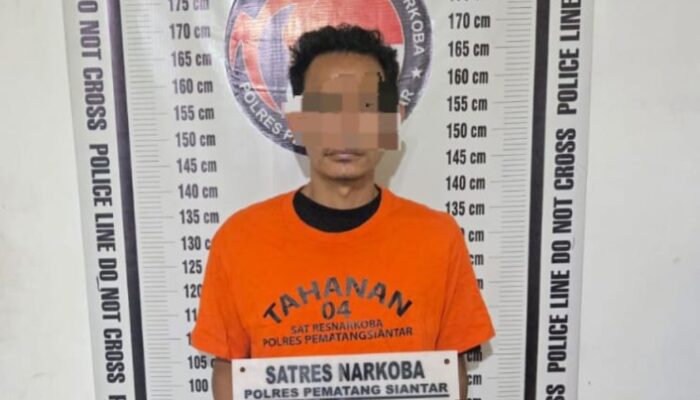 Bawa Sabu 9,05 Gram, Residivis Asal Sabang Diciduk Satresnarkoba Polres Pematangsiantar