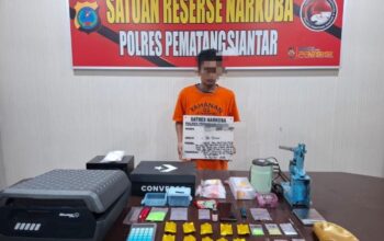 Polisi Gerebek Rumah di Siantar Marimbun, Temukan Ekstasi, Etomidate, Sabu hingga Alat Cetak Pil