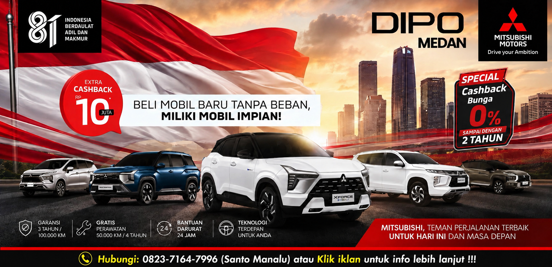 Promo Mitsubishi Medan - Hubungi Santo Manalu