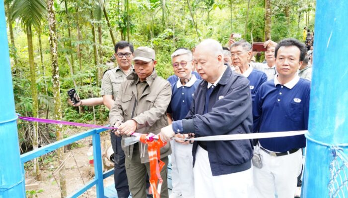 Jembatan Cinta Kasih Aek Poring Diresmikan, Bupati Taput Siapkan Rp50 Miliar Benahi Infrastruktur