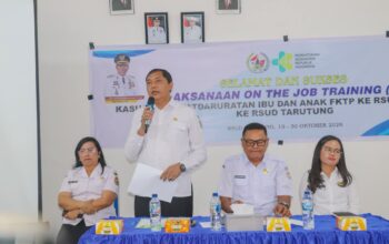 Perkuat Layanan Ibu dan Bayi, DKPPKB Taput dan RSUD Tarutung Gembleng 81 Tenaga Kesehatan Lewat Pelatihan OJT