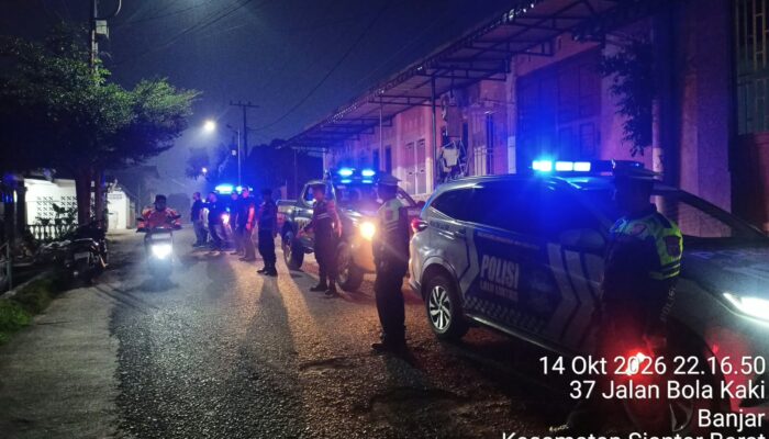 Cegah Balap Liar dan Knalpot Brong, Polisi Sisir Jalanan Pematangsiantar pada Malam Hari