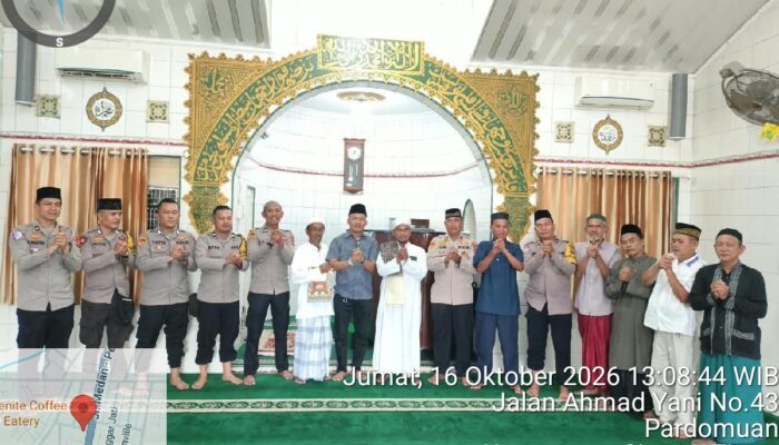 Kapolres Pematangsiantar Gelar Sholat Jumat Keliling di Tiga Masjid, Ajak Warga Jaga Kamtibmas