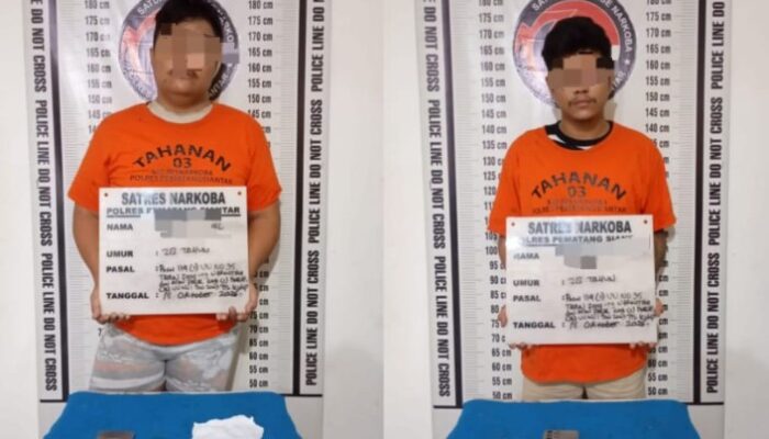 Polisi Tangkap 2 Pria di Jalan Sangnawaluh Siantar, Sabu 1,63 Gram Disita